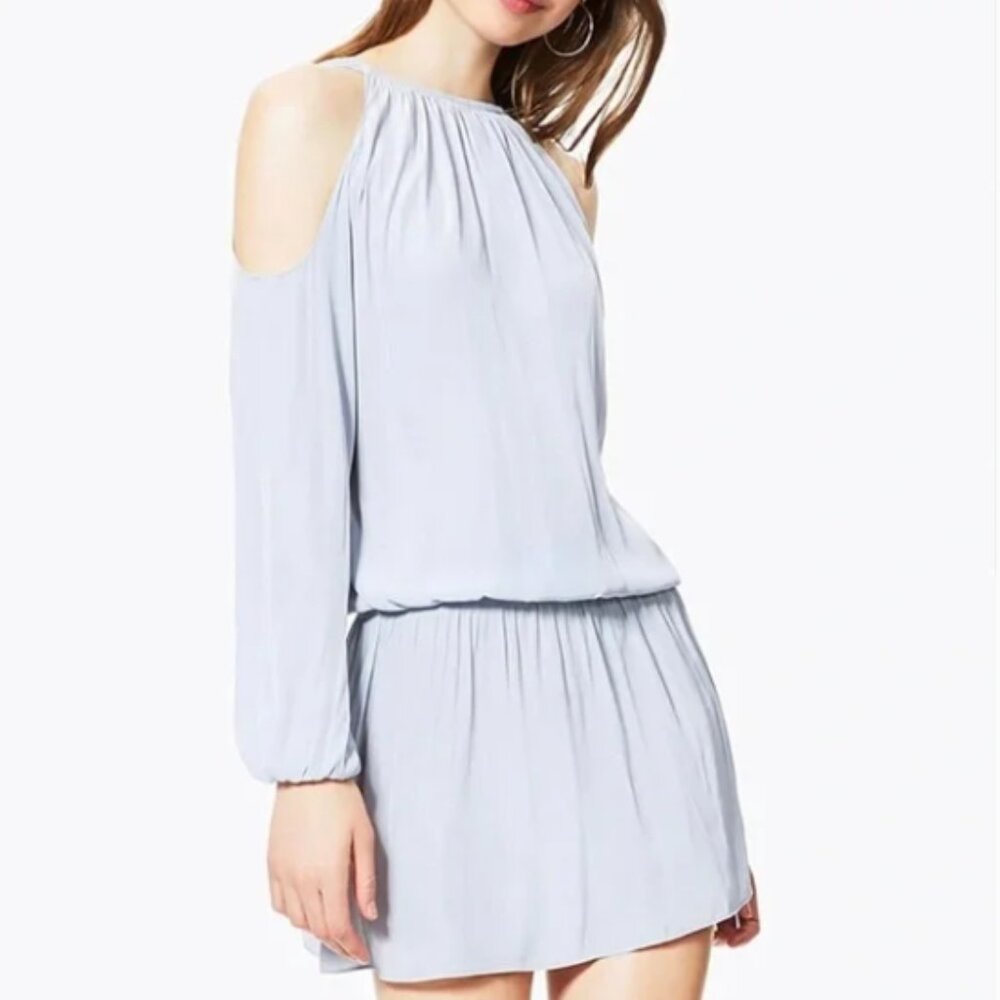 Ramy Brook Lauren Dress, Cold-Shoulder, in light ice blue Size XS